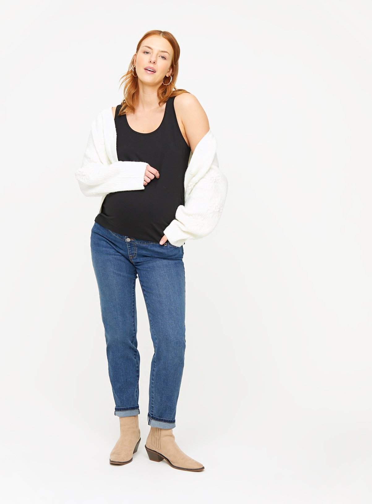 MATERNITY Plain Sleeveless Vest Top 2 Pack  16 - Image 3 thumbnail